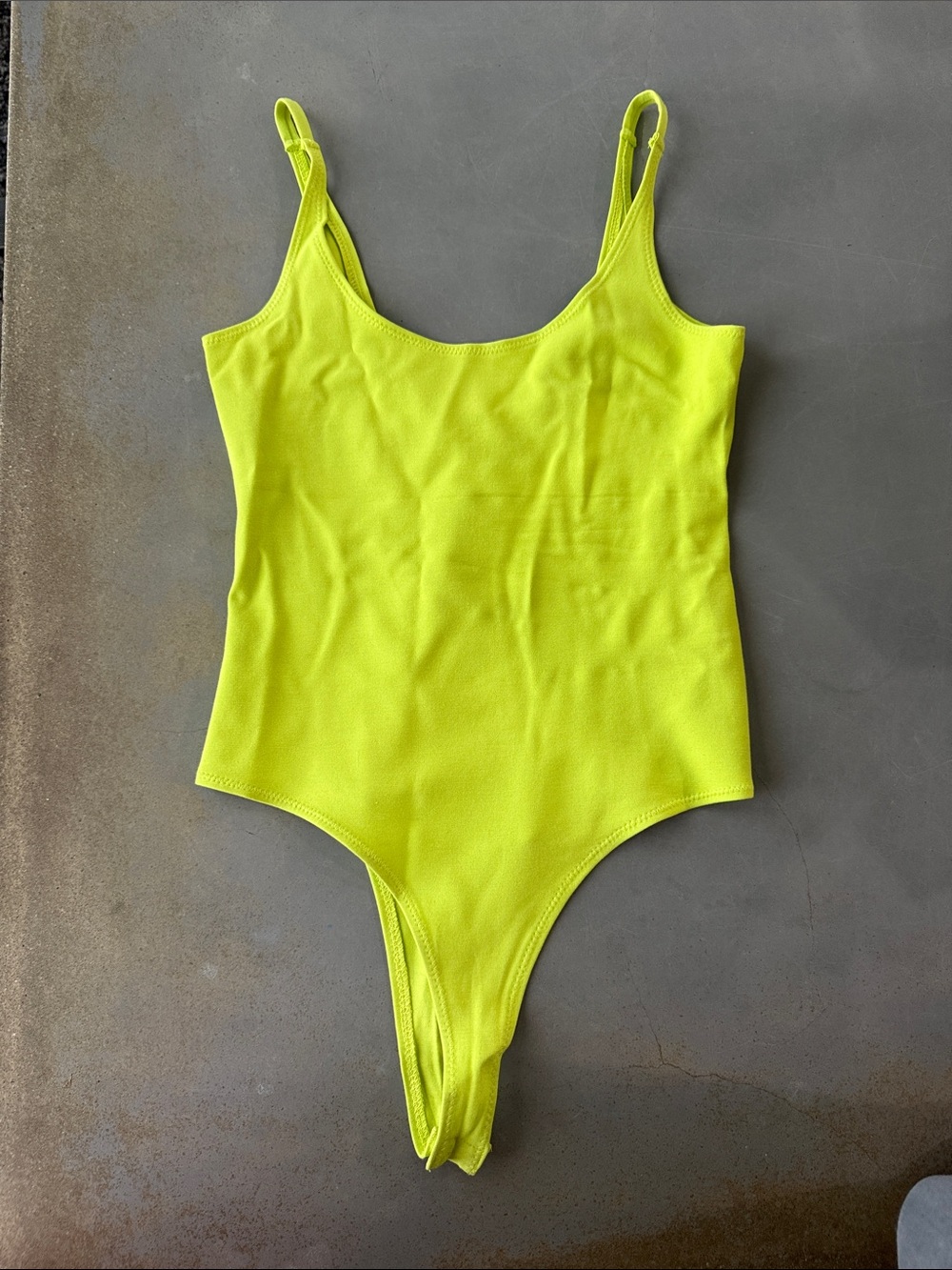 Stella Luce Neon Lime Smooth Strap Bodysuit